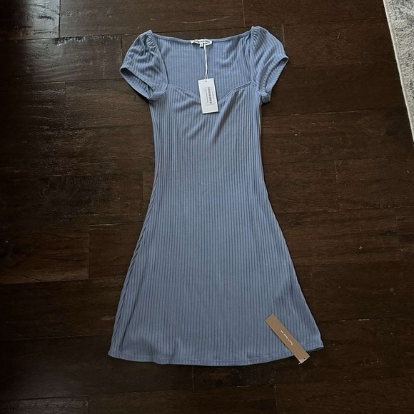 Reformation-Percy knit blue dress-Small-NWT - Picture 3 of 7